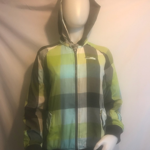 Hurley women’s plaid Jacket Large - Picture 5 of 7